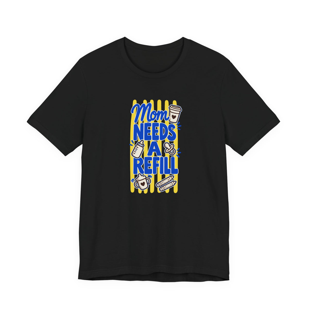 Mom Needs a Refill T-Shirt – Funny Coffee Lover Gift