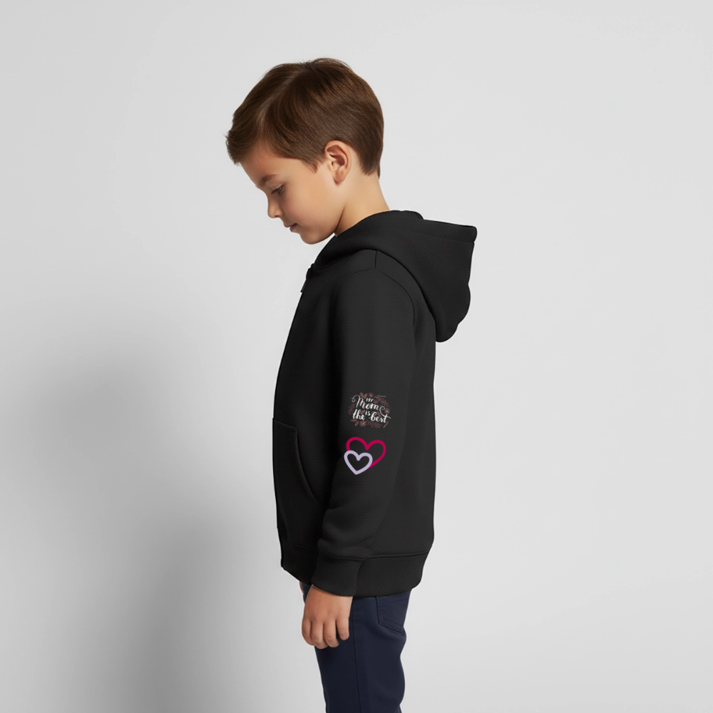 Kids Premium Organic Zip Hoodie - black