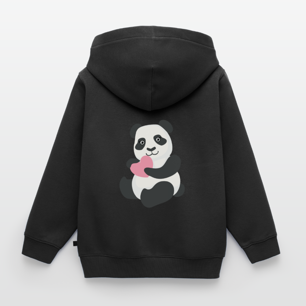 Kids Premium Organic Zip Hoodie - black