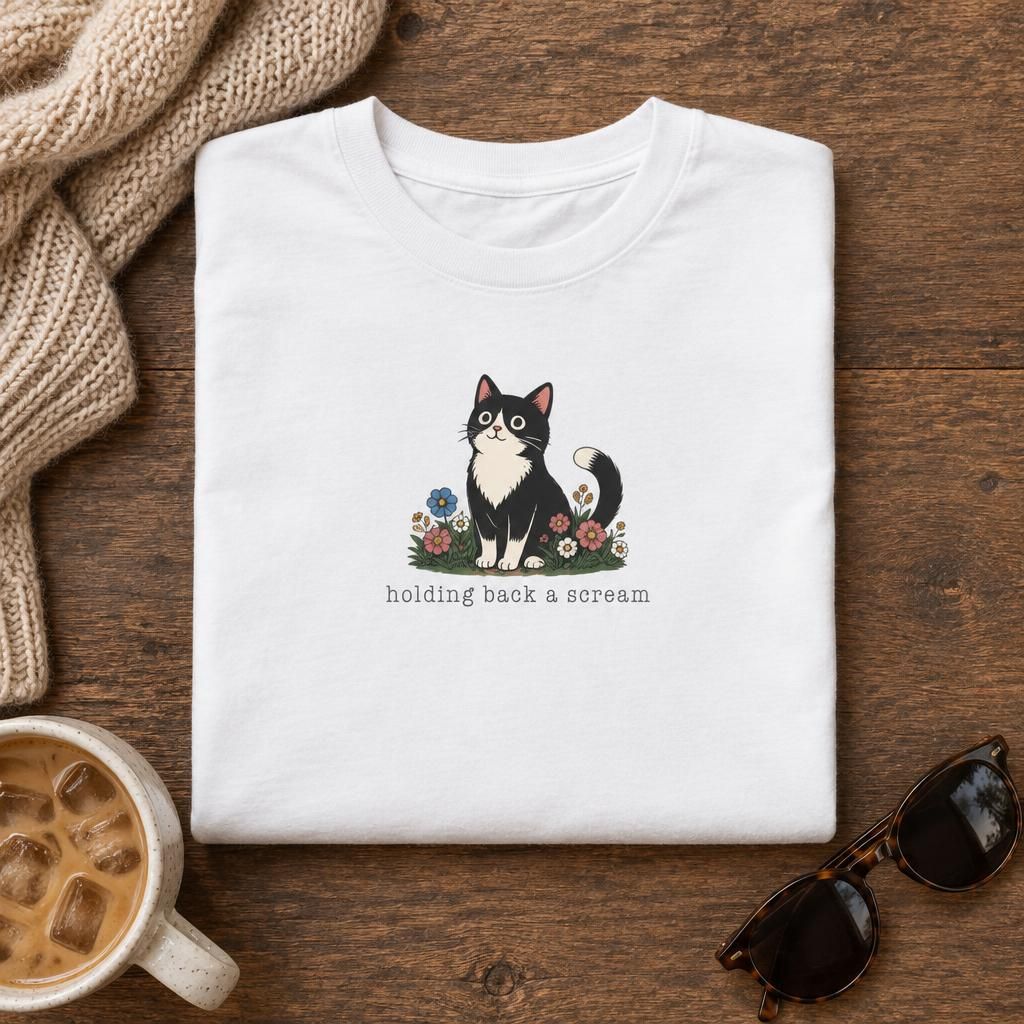 Holiday Cat Graphic T-Shirt