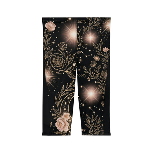 Celestial Floral Capri Leggings